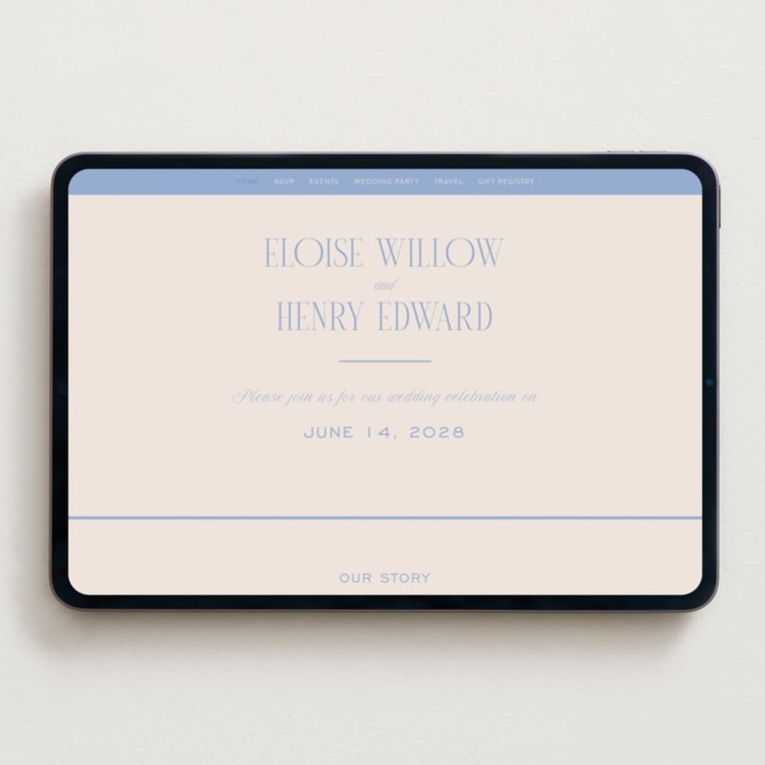 "Threaded" - Wedding Website in Canopy by Pixel and Hank - Desktop Design