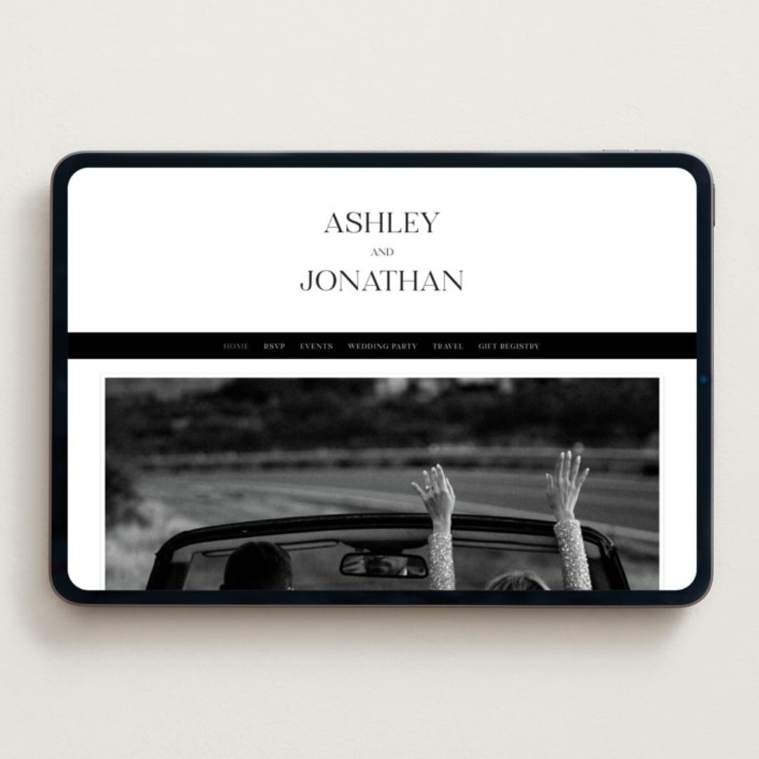 "Have and Hold" - Wedding Website in Porcelain by Eric Clegg - Desktop Design