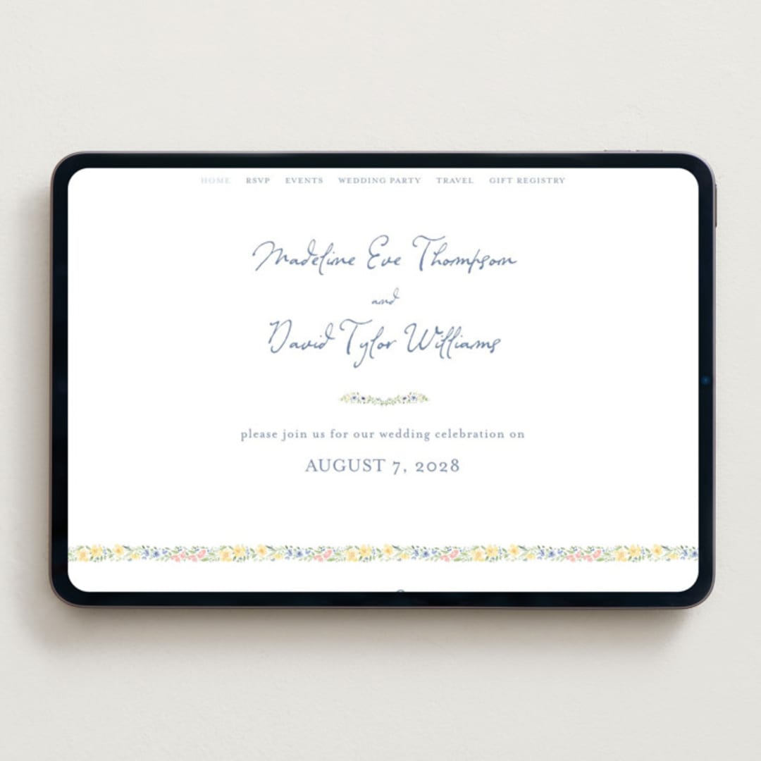 "Meadow Whisper" - Wedding Website in Meadow by Petra Kern - Desktop Design
