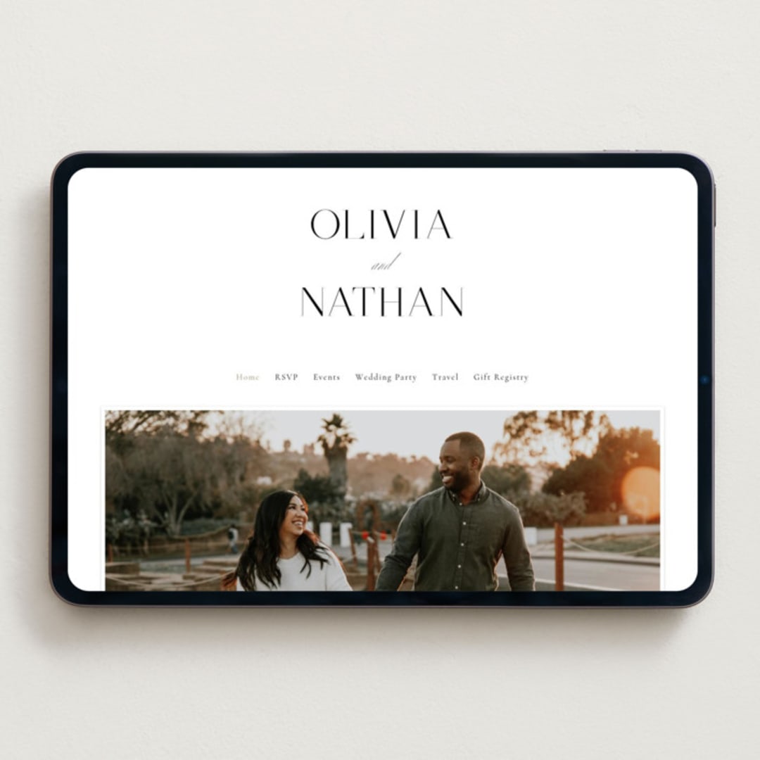 "Aligned" - Wedding Website in Spun Sugar by Jessica Williams - Desktop Design