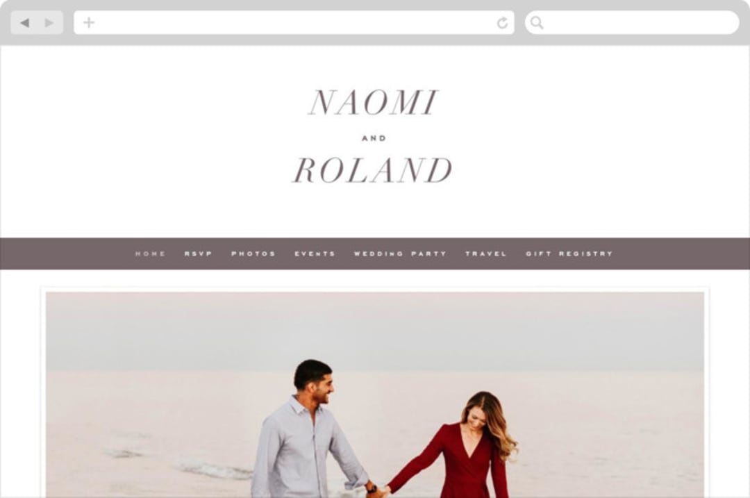 "Neutrality" - Wedding Website in Cream by Hooray Creative - Desktop Design