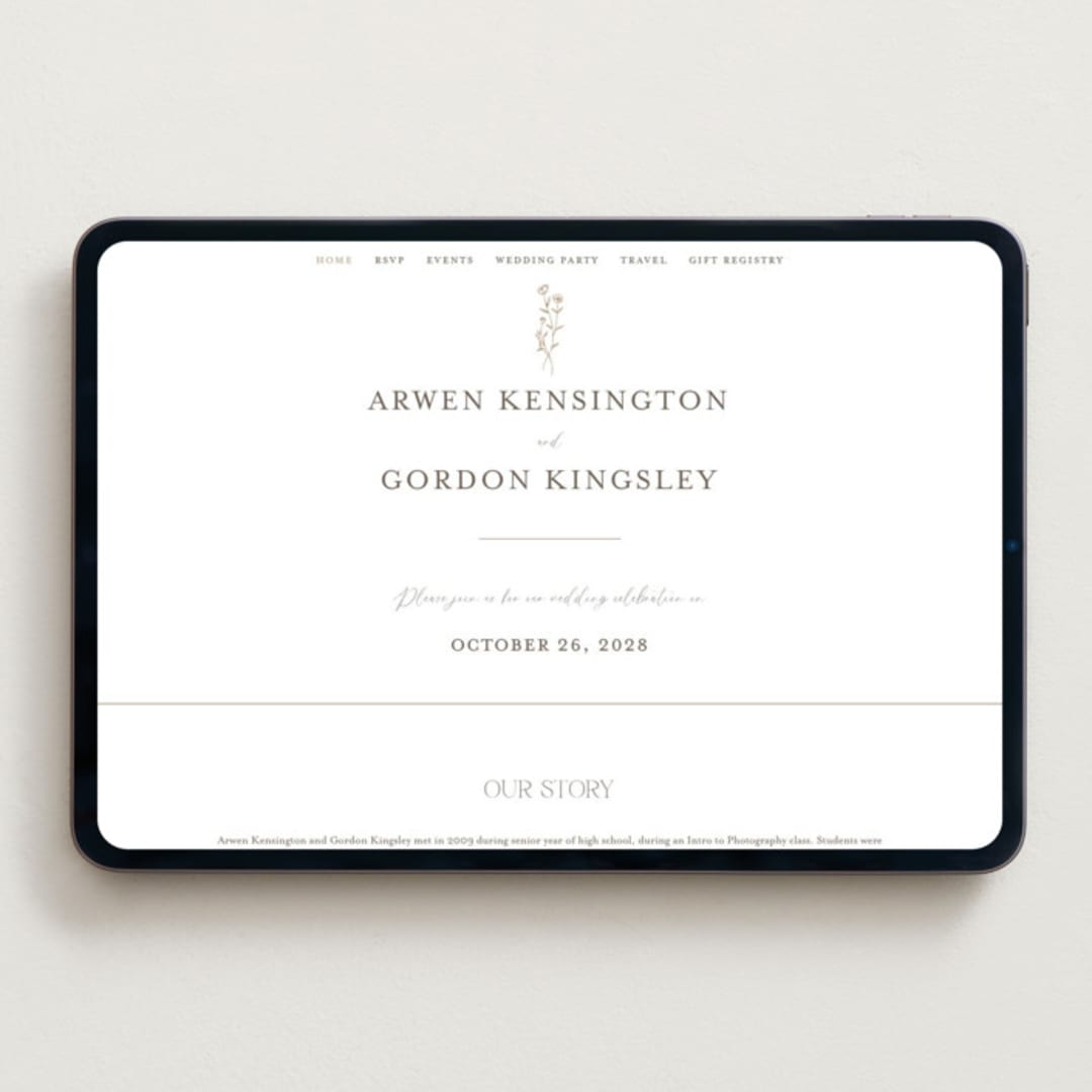 "kouignette" - Wedding Website in Coffee by chocomocacino - Desktop Design