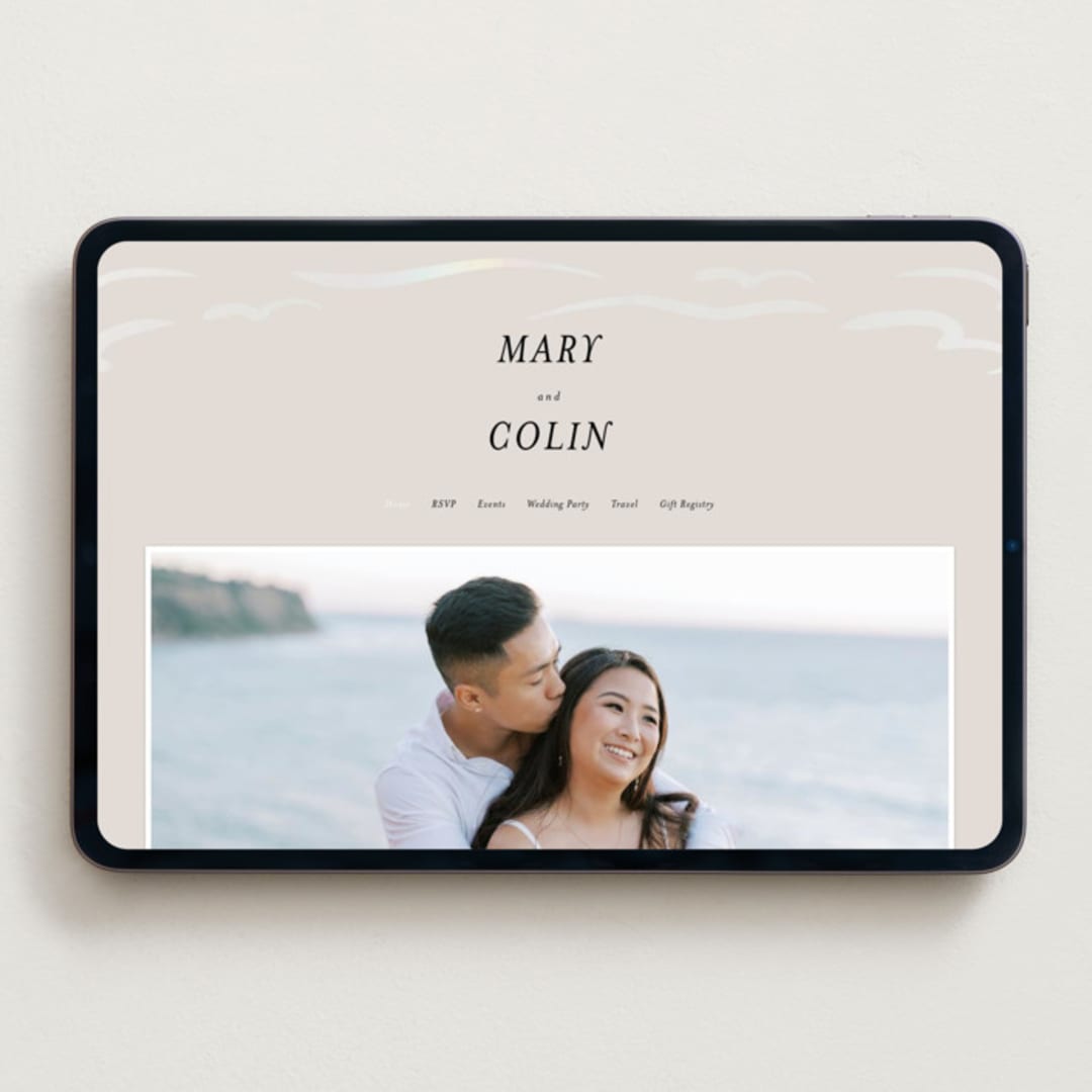 "Kumamoto" - Wedding Website in Pearl by Ani Somi - Desktop Design