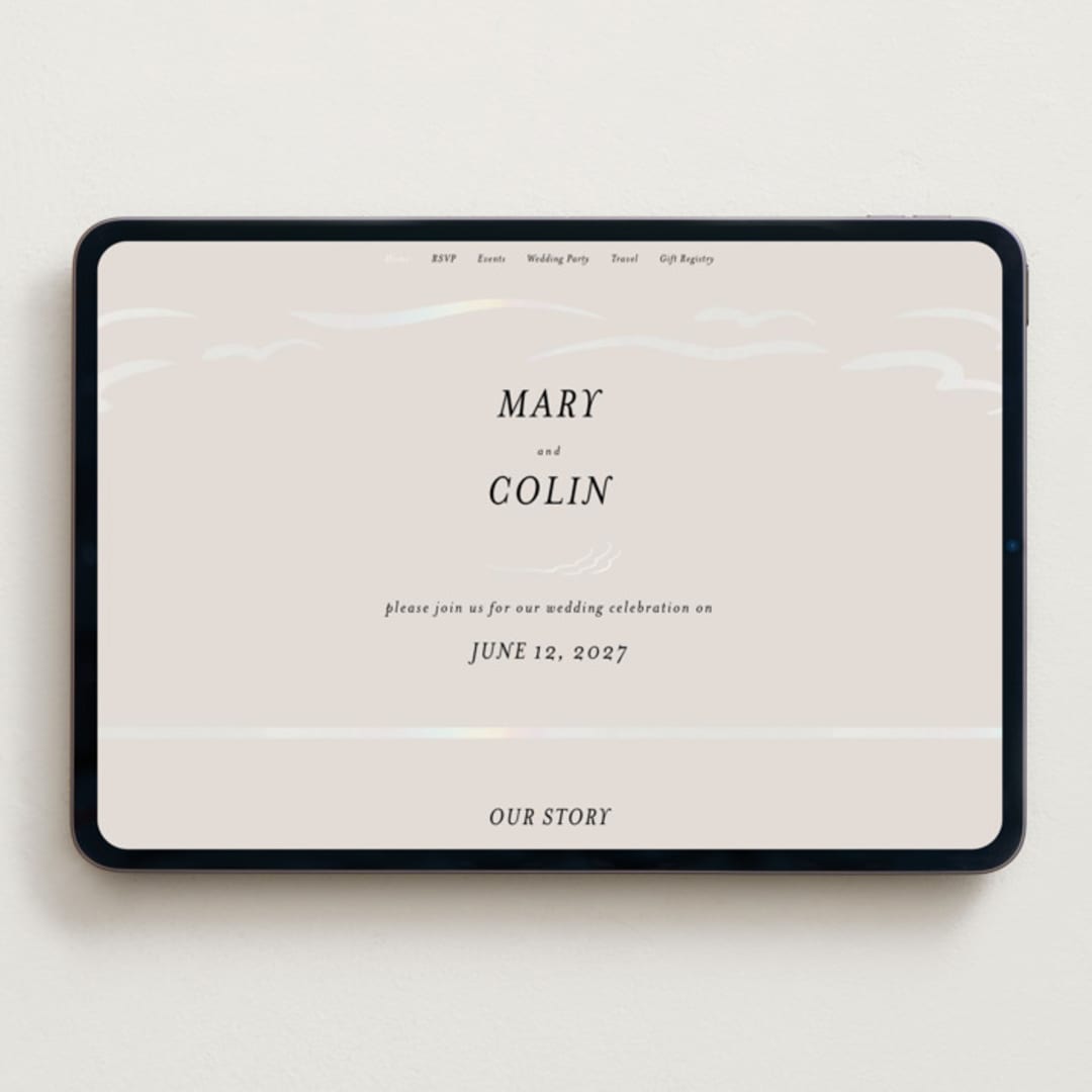 "Kumamoto" - Wedding Website in Pearl by Ani Somi - Desktop Design