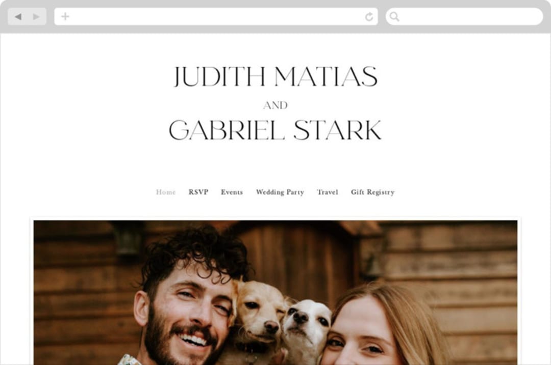 "tomorrows" - Wedding Website in Ink by Lori Wemple - Desktop Design