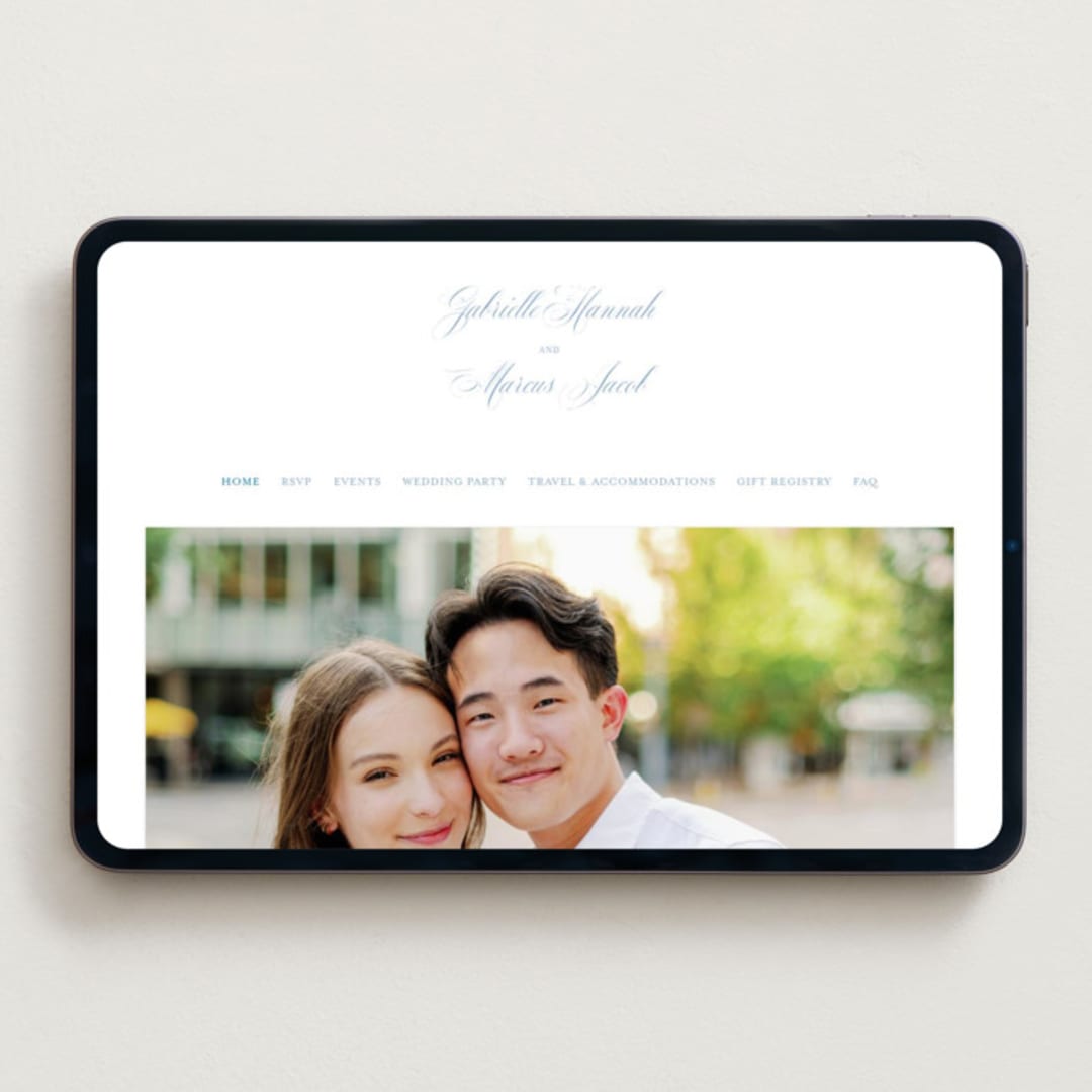 "Everlasting Romance" - Wedding Website in Meadow by Petra Kern - Desktop Design