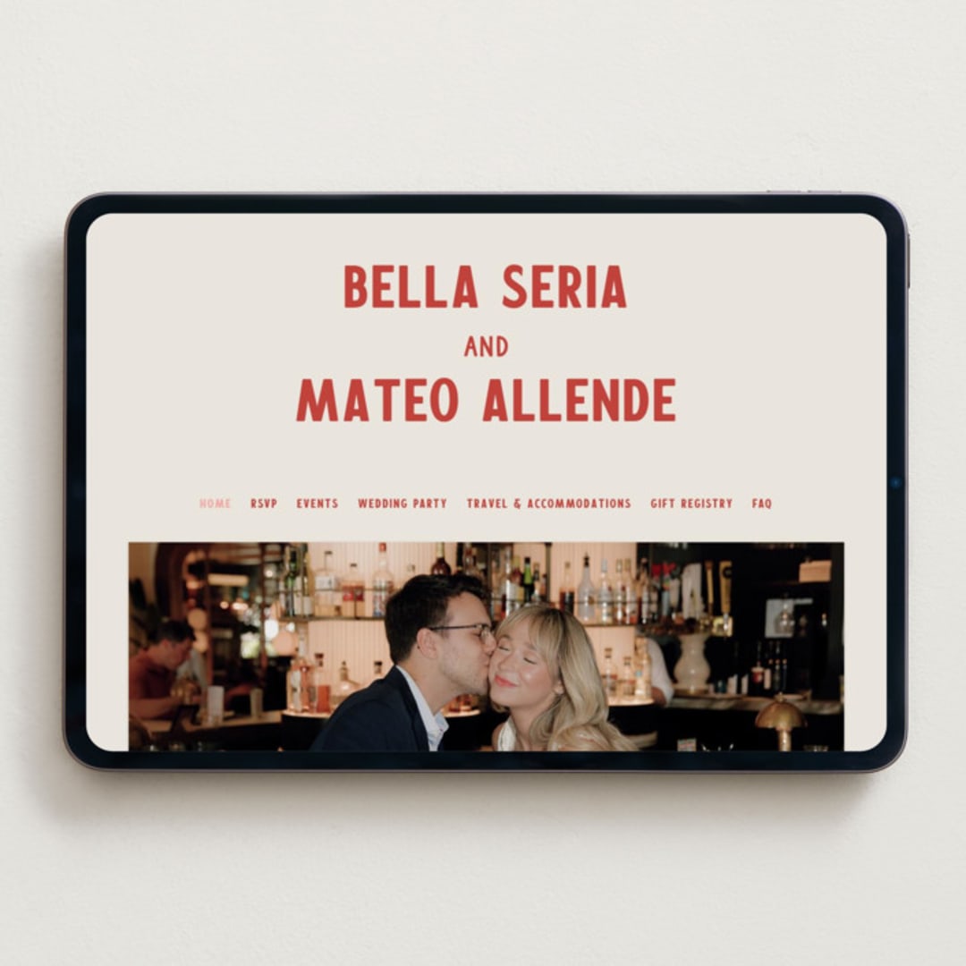 "Coyota" - Wedding Website in Sierra by Ani Somi - Desktop Design