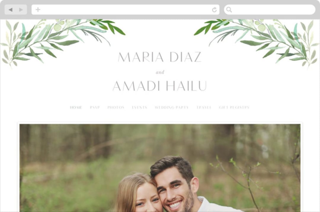 "I do" - Wedding Website in Fern by Creo Study - Desktop Design