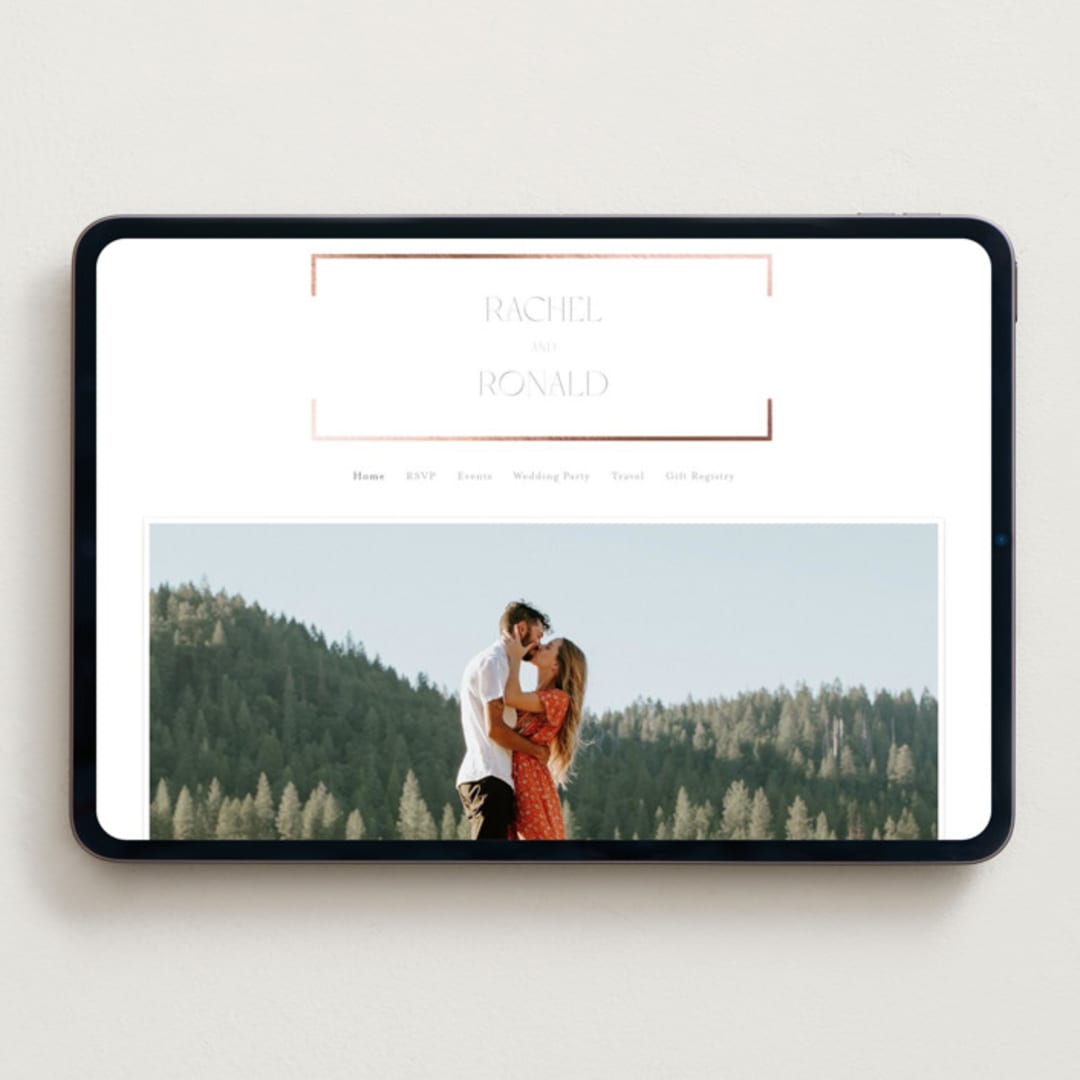 "Bellino" - Wedding Website in Snow by AK Graphics - Desktop Design