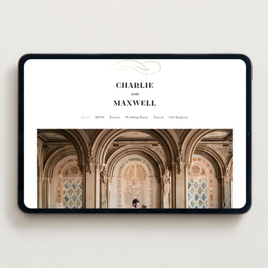 "Love" - Wedding Website in Cloud by Shannon Chen of Four Wet Feet Studio - Desktop Design