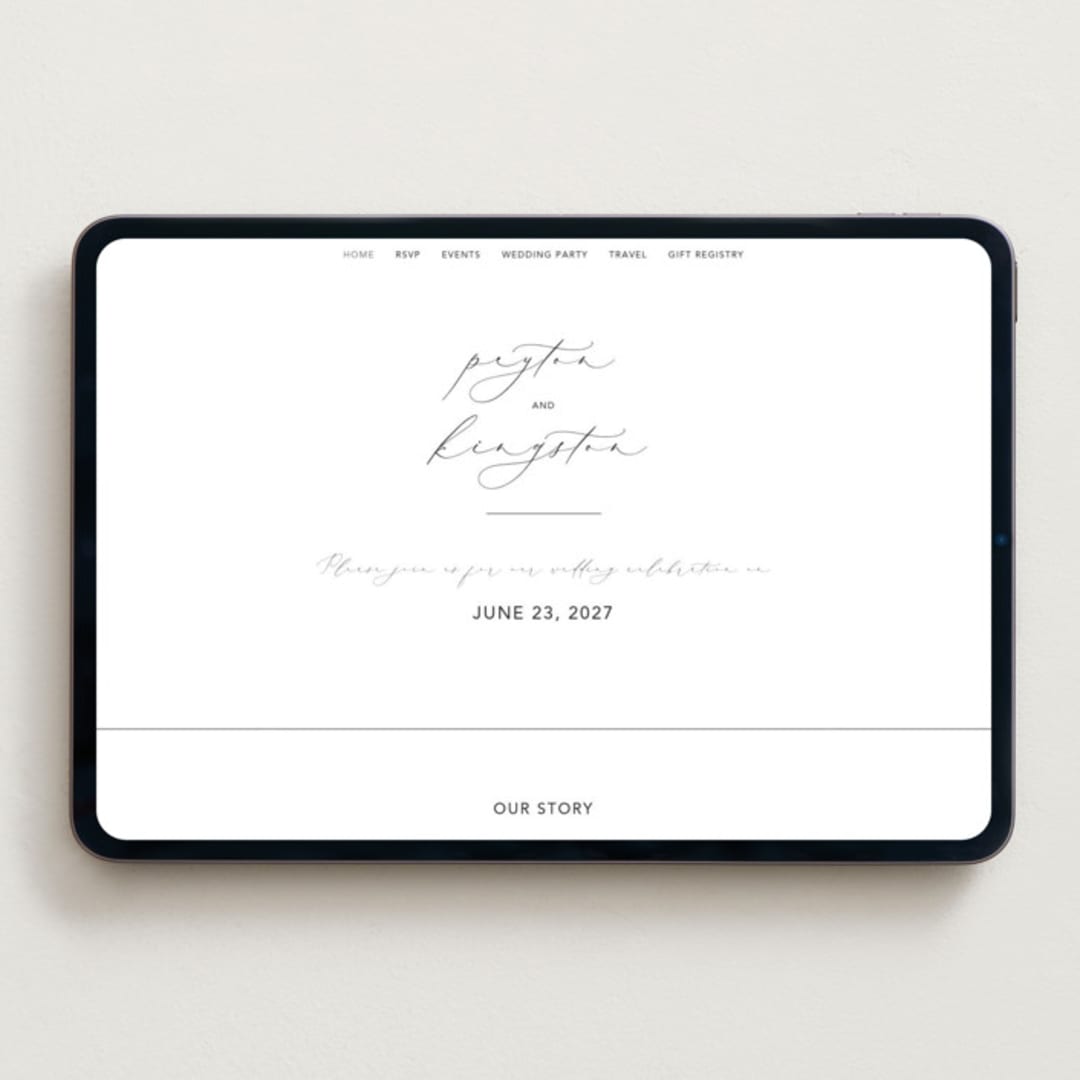 "Join Together" - Wedding Website in Inked by Design Lotus - Desktop Design