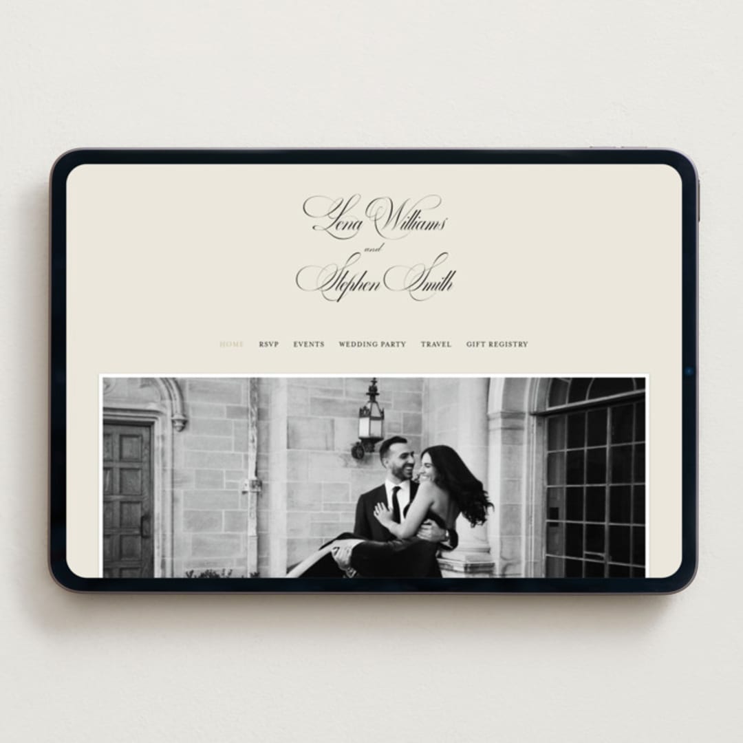 "Old Fashioned" - Wedding Website in Night by Ani Somi - Desktop Design