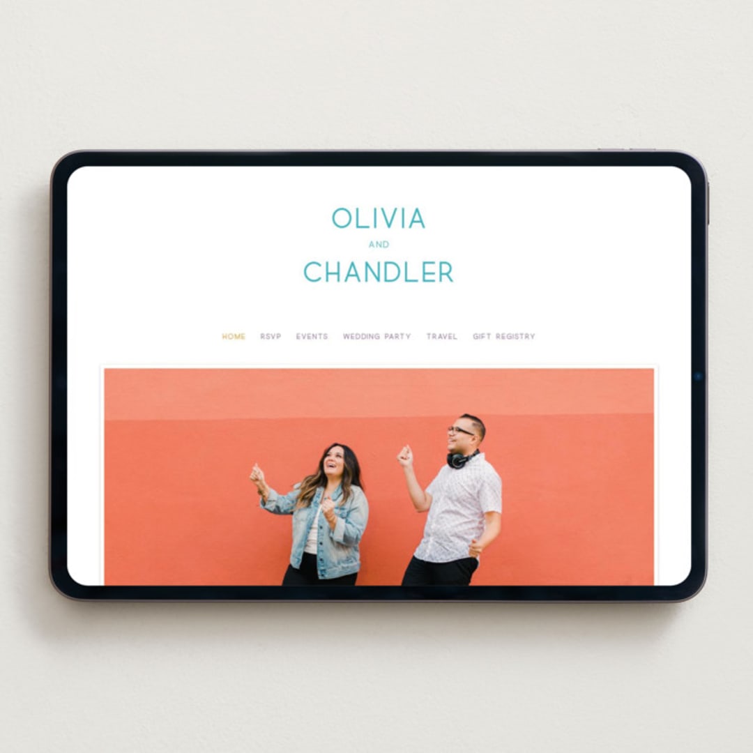 "rainbow 2.0" - Wedding Website in Light Hearted by Deborah Chou - Desktop Design