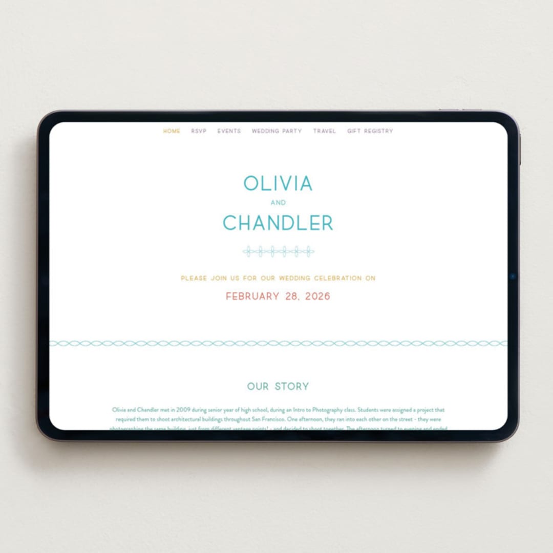 "rainbow 2.0" - Wedding Website in Light Hearted by Deborah Chou - Desktop Design