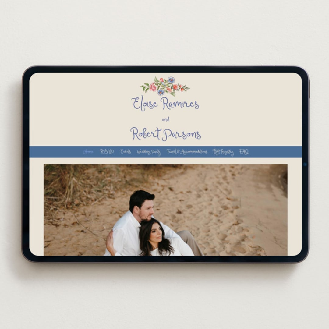 "Artisan Wedding" - Wedding Website in Sea by Chris Griffith - Desktop Design
