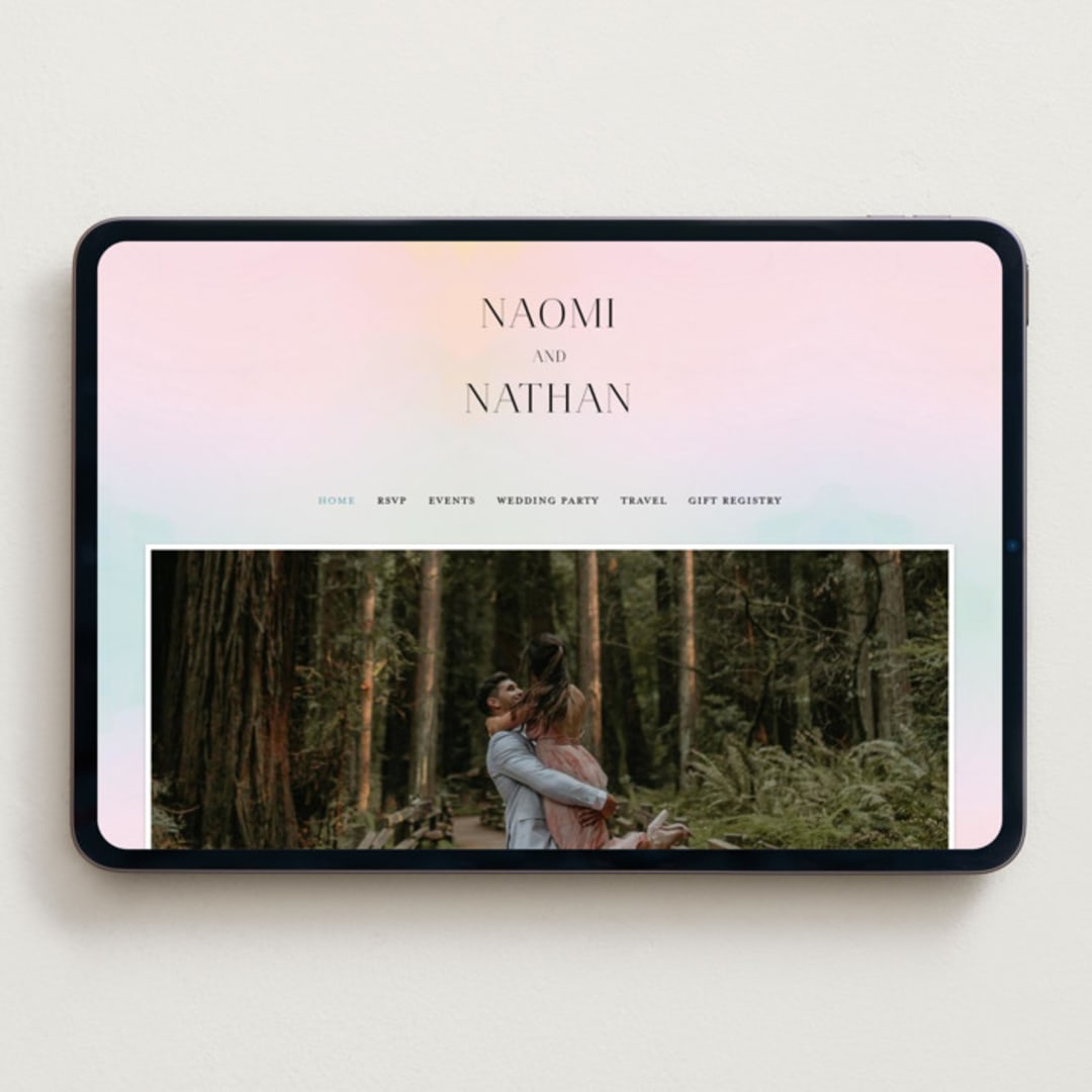 "marshmallow" - Wedding Website in Sunrise by Petra Kern - Desktop Design
