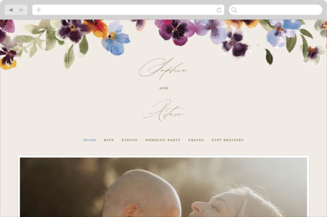 "Bright" - Wedding Website in Summer by Leah Bisch - Desktop Design