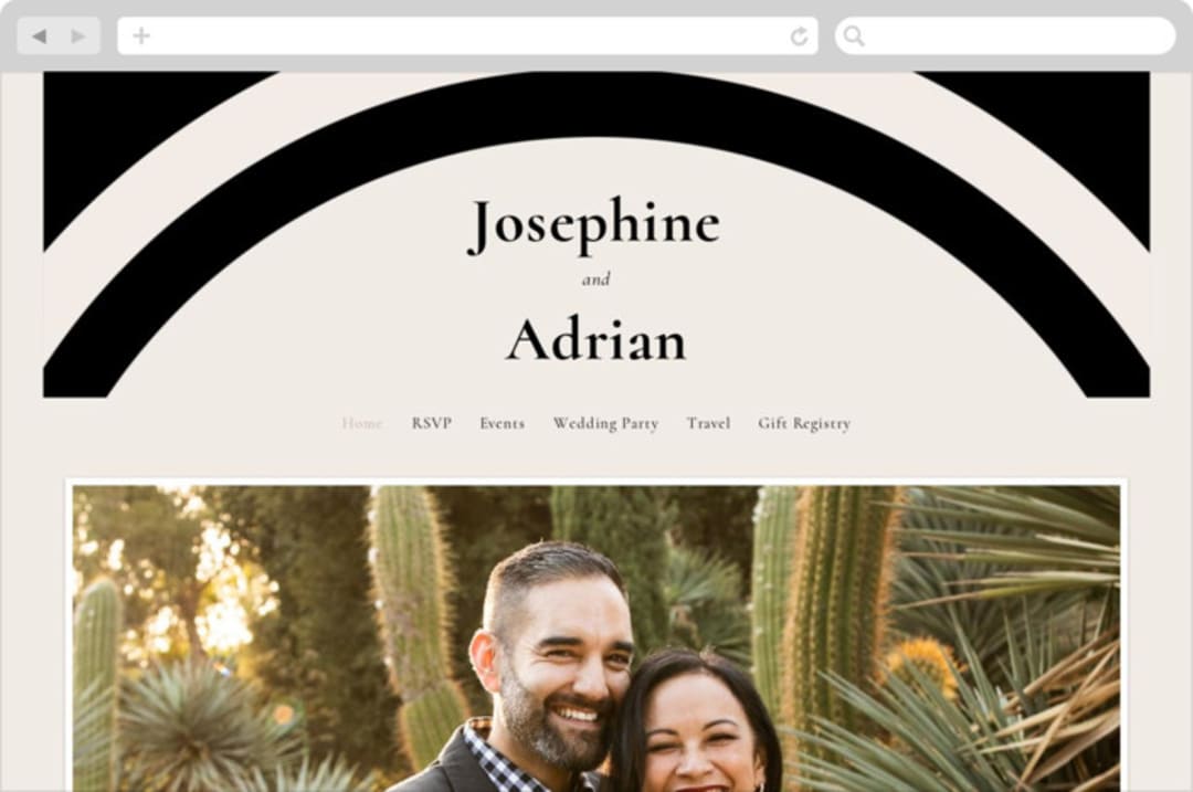 "view to behold" - Wedding Website in Onyx by letterfix - Desktop Design