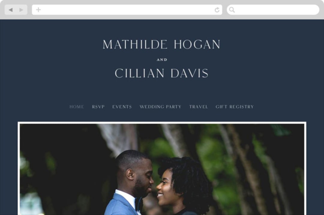 "Georgetown" - Wedding Website in Oxford by Stacey Meacham - Desktop Design
