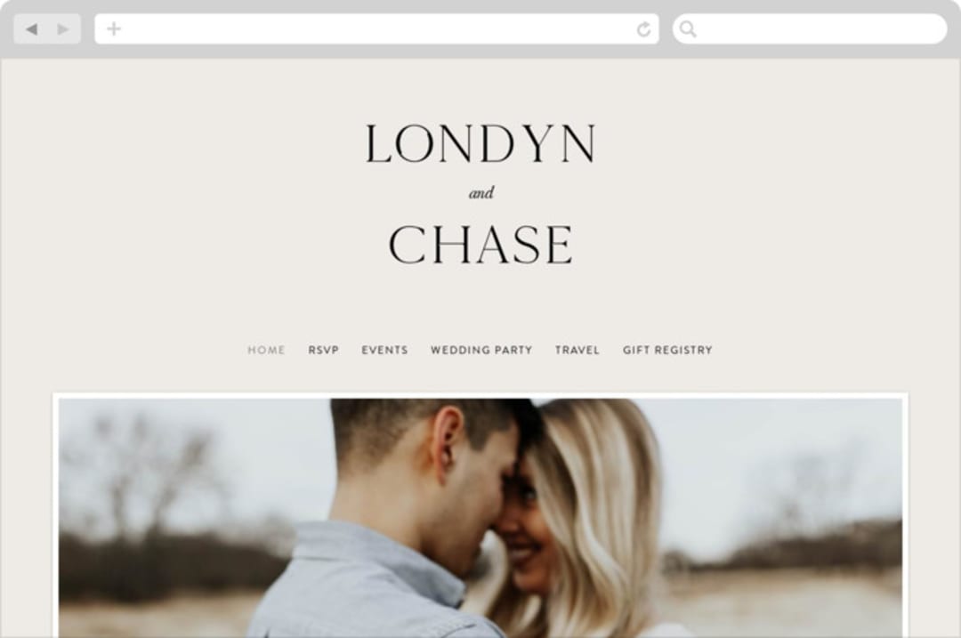 "Apropos" - Wedding Website in Au Lait by Design Lotus - Desktop Design