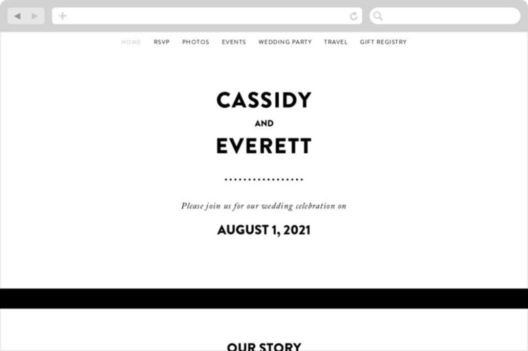 "Key Ingredients" - Wedding Website in Cotton by Christie Garcia - Desktop Design