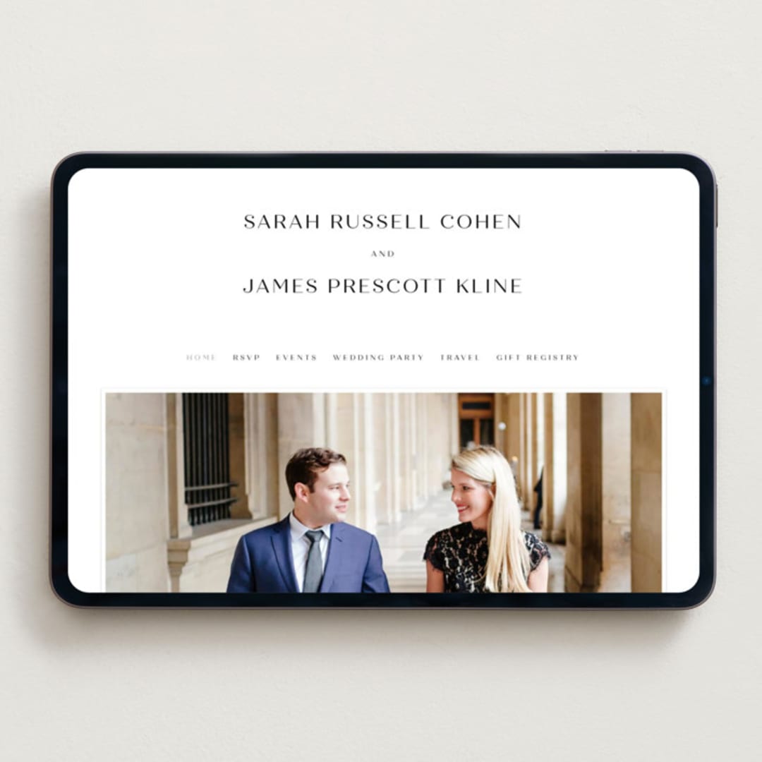 "Arguello" - Wedding Website in Diamond by Annie Shapiro - Desktop Design