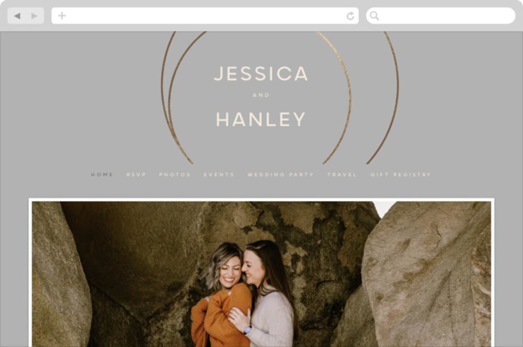 "lili" - Wedding Website in Ash by Lori Wemple - Desktop Design
