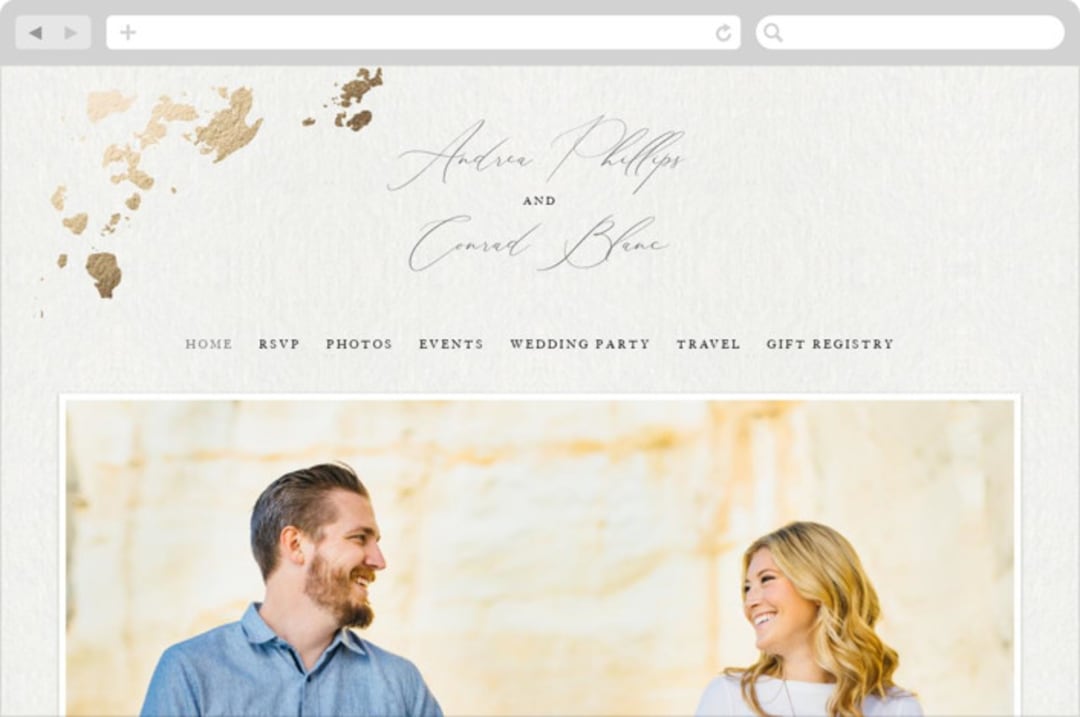 "far and away" - Wedding Website in Cream by Design Lotus - Desktop Design