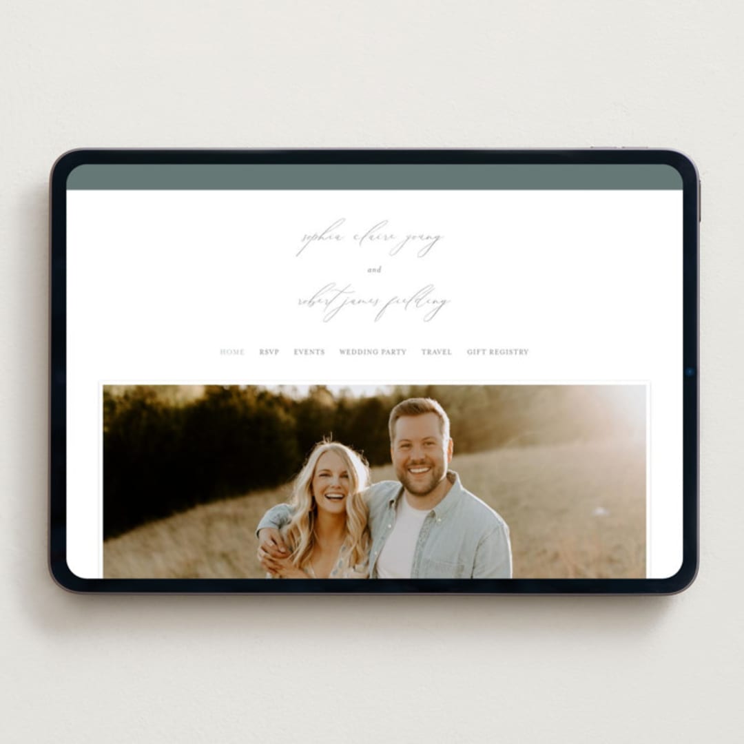 "Fondness" - Wedding Website in Gravel by Design Lotus - Desktop Design