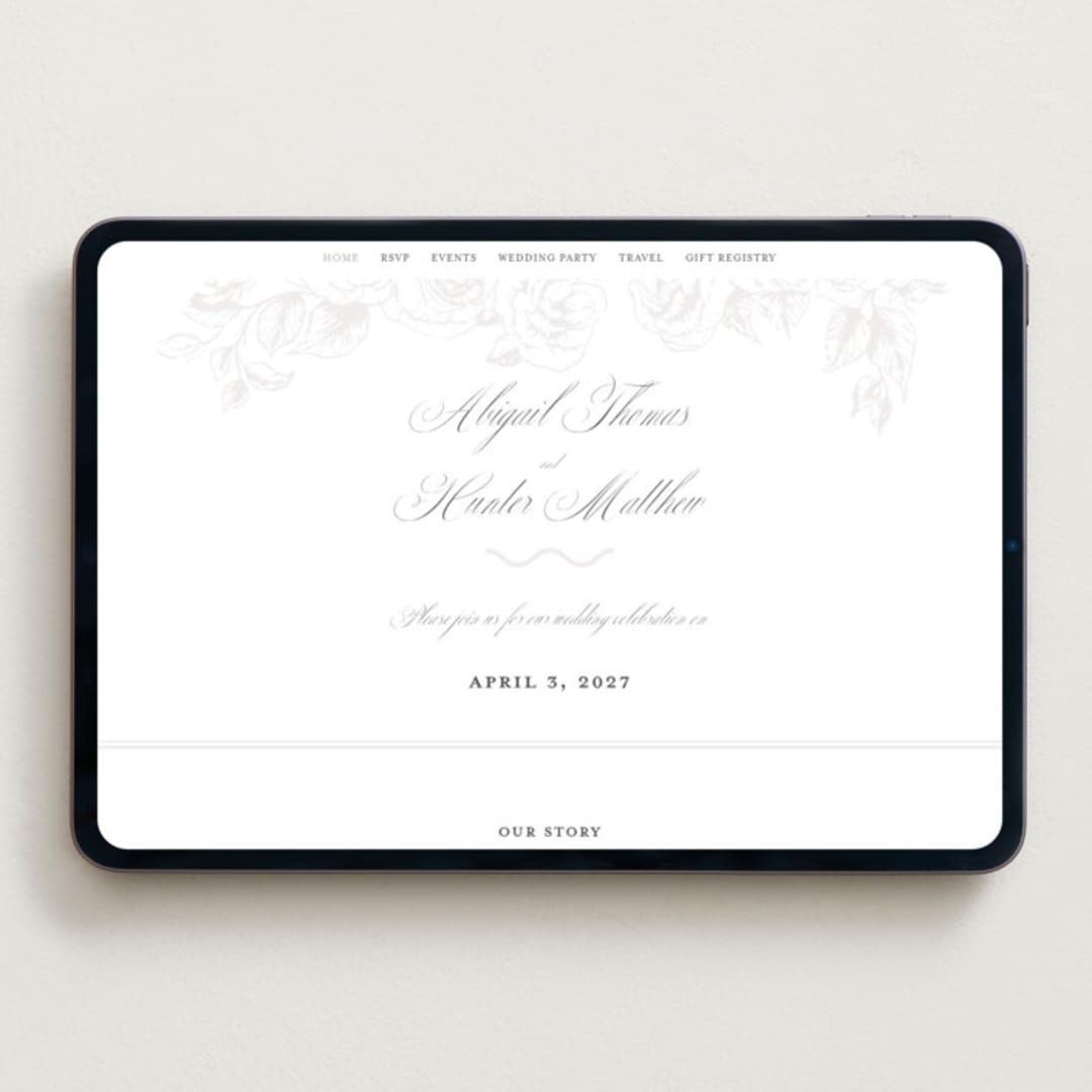 "Garden" - Wedding Website in Garden by Leah Bisch - Desktop Design