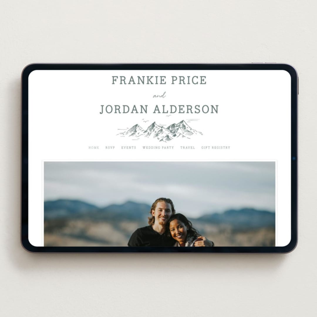 "fresh air" - Wedding Website in Stone by Anastasia Makarova - Desktop Design