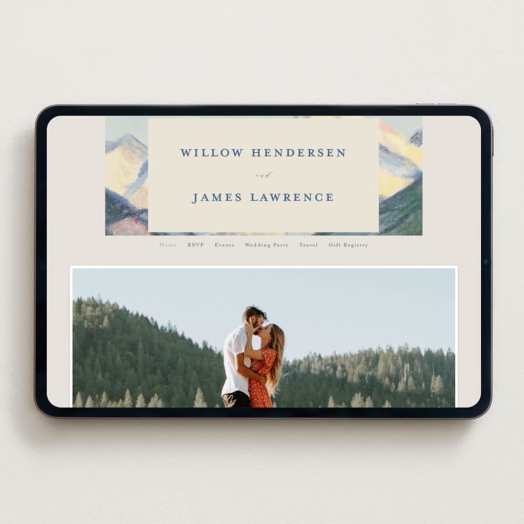 "The Valley" - Wedding Website in Summer by Petra Kern - Desktop Design