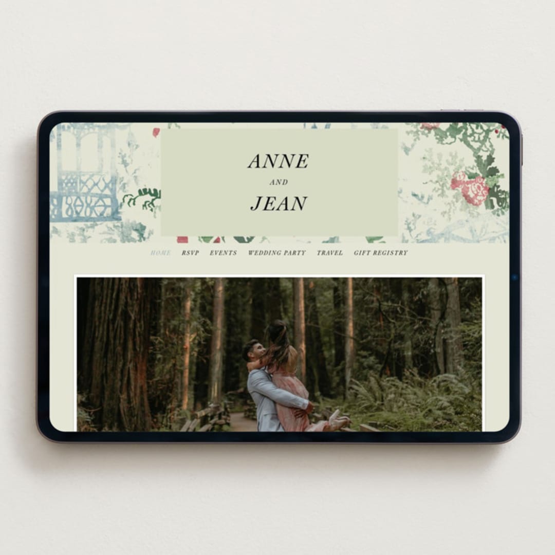 "Chinoiserie" - Wedding Website in Nouvelle by Sumak Studio - Desktop Design