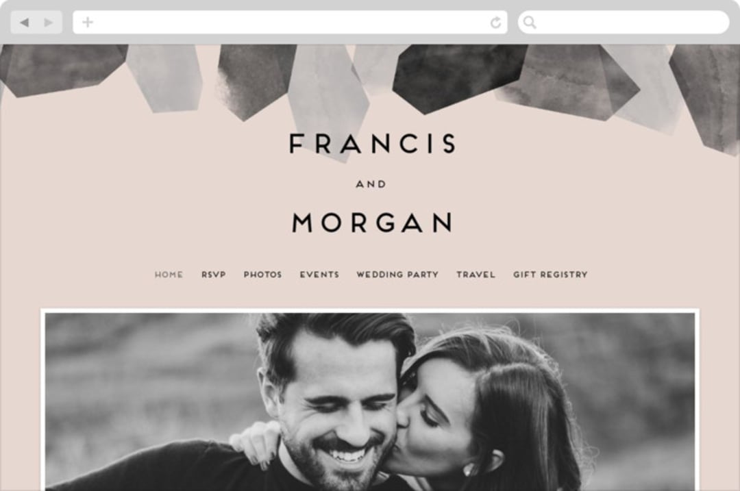 "love is strong" - Wedding Website in Onyx by Aspacia Kusulas - Desktop Design
