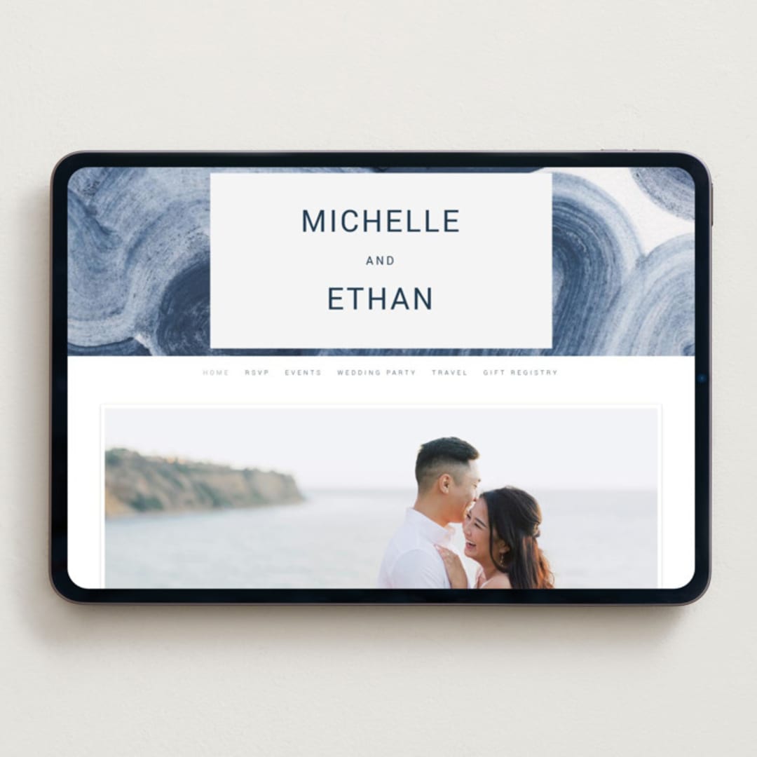 "meanders" - Wedding Website in Ocean by Sumak Studio - Desktop Design