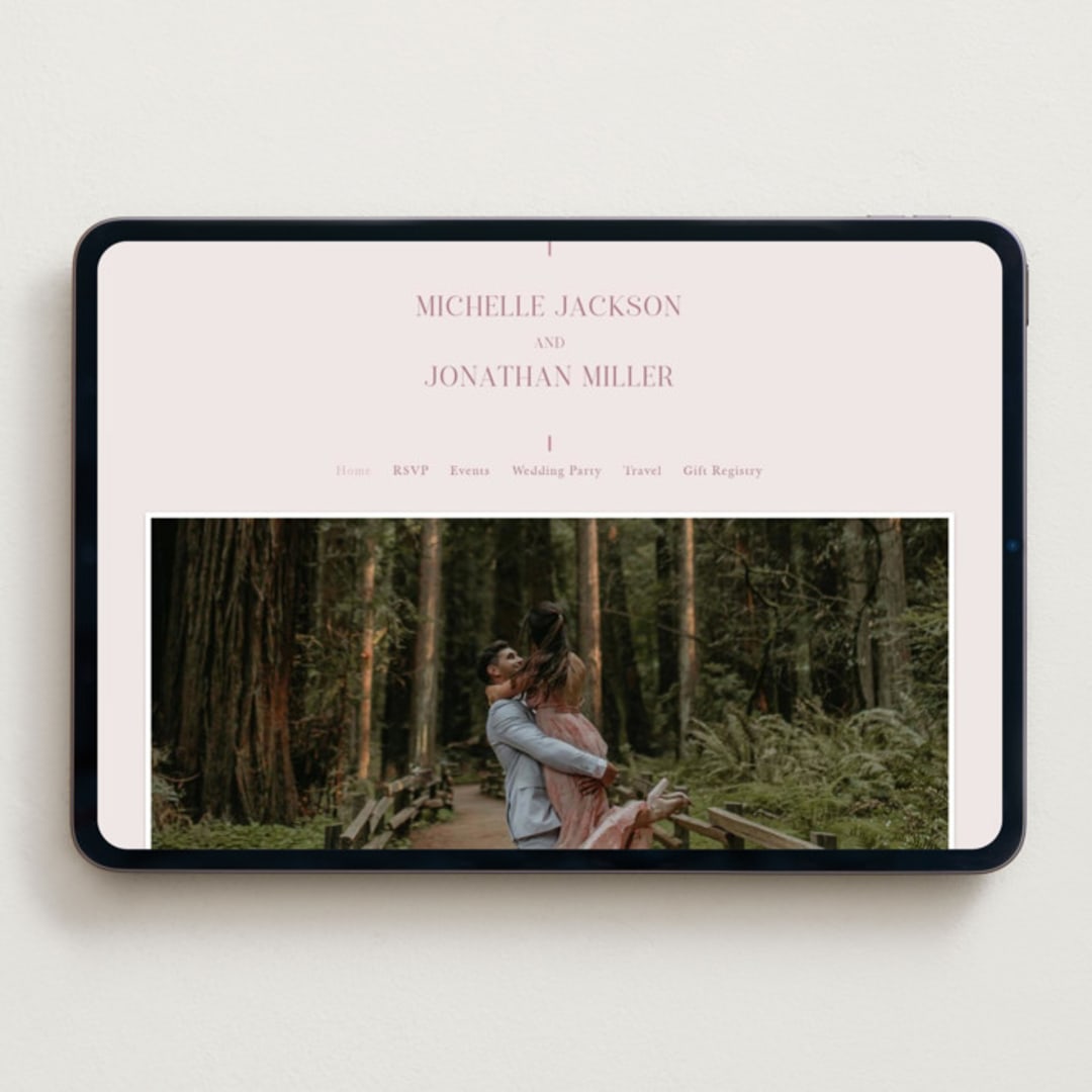 "Together" - Wedding Website in Romance by Kristin Oliversen - Desktop Design