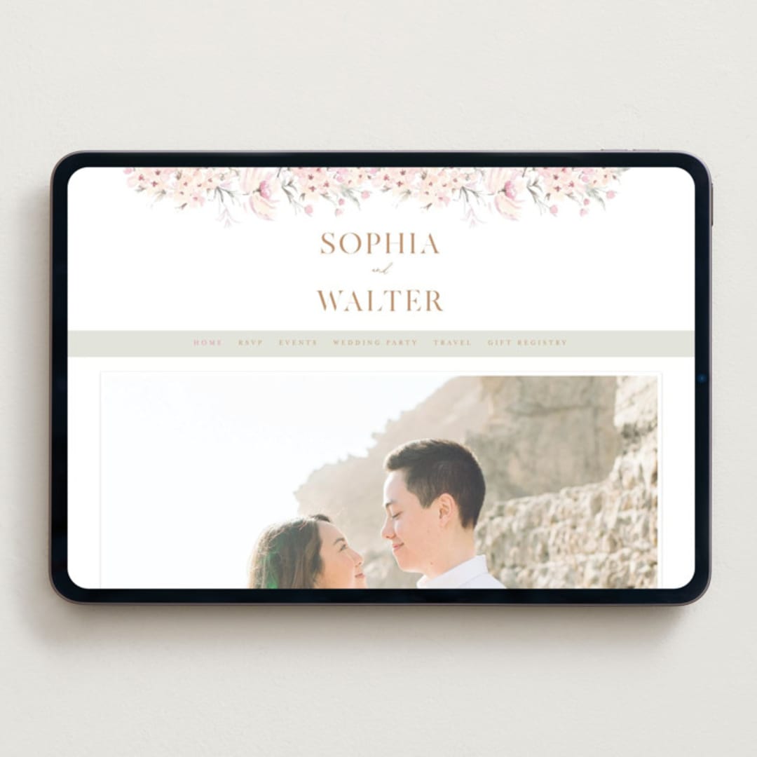 "kosmos" - Wedding Website in Cotton Candy by Phrosné Barwood - Desktop Design