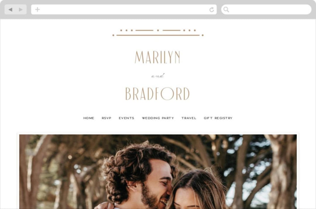 "Encapsulated" - Wedding Website in Black Tie by Hooray Creative - Desktop Design