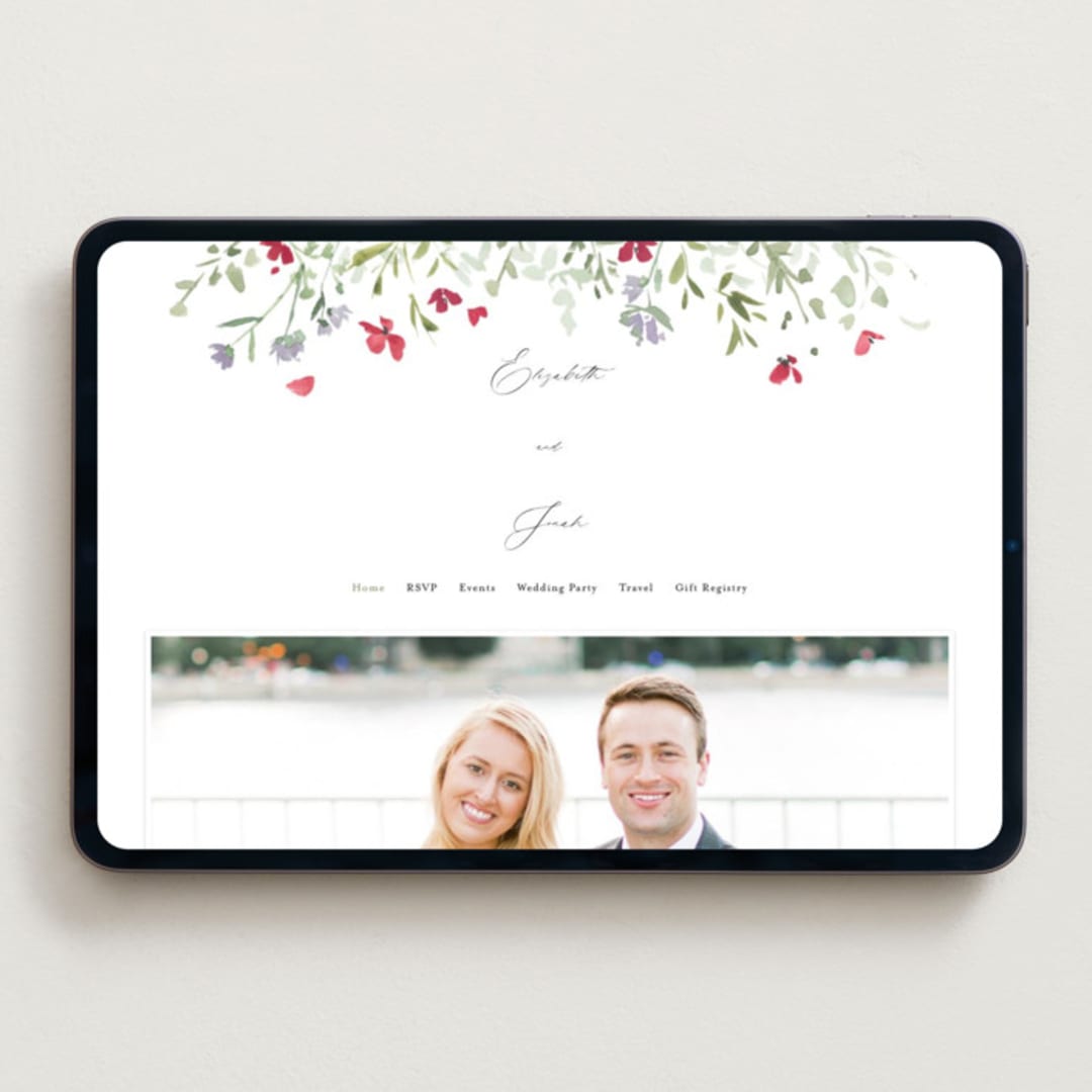 "Brynn" - Wedding Website in Cloud by Everett Paper Goods - Desktop Design