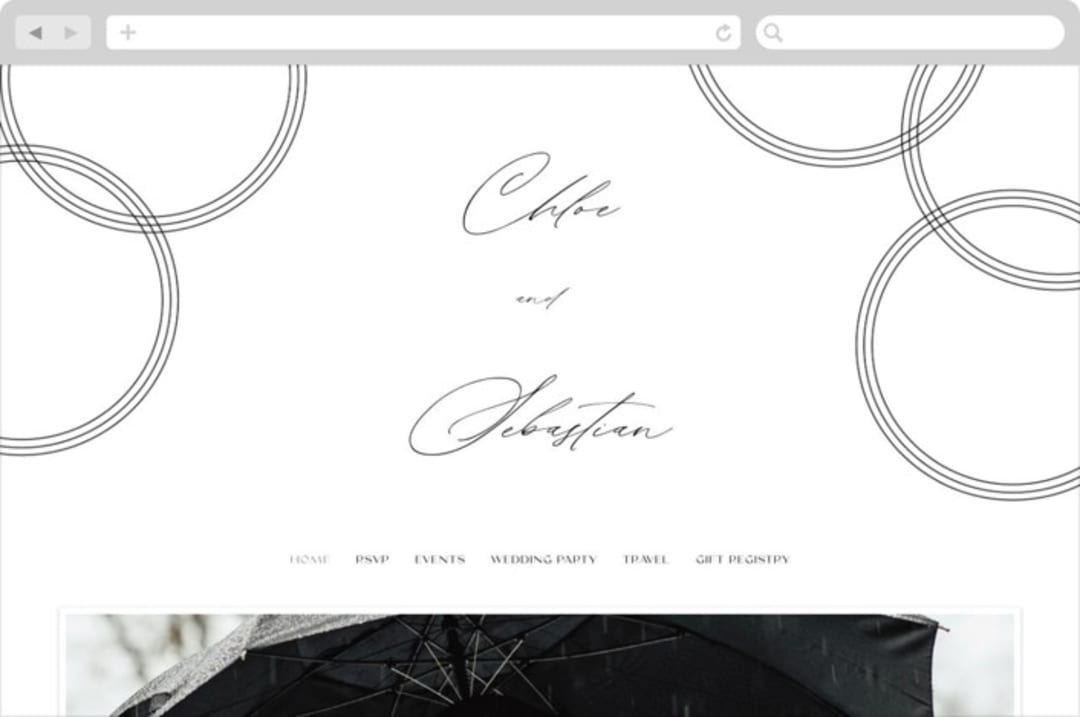 "Union Stack" - Wedding Website in Diamond by Jessica Corliss - Desktop Design