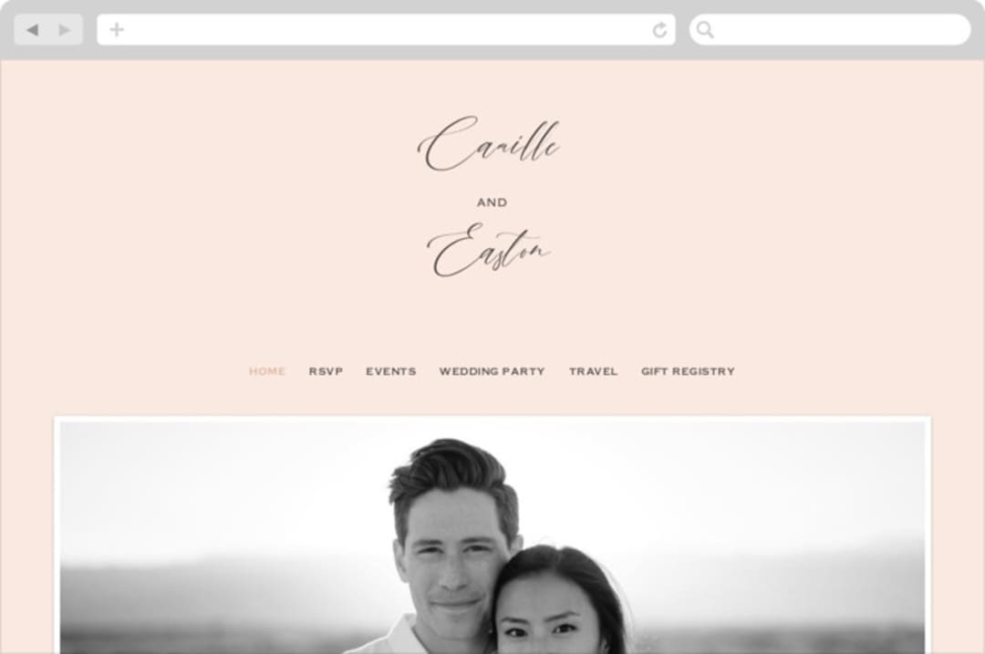 "Vision of Love" - Wedding Website in First Kiss by Design Lotus - Desktop Design