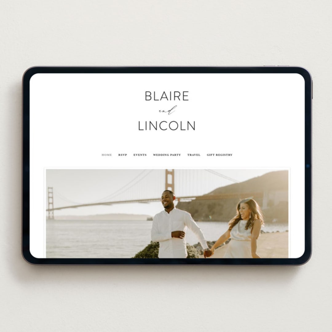 "Paire" - Wedding Website in Tuxedo by Kate Ahn - Desktop Design
