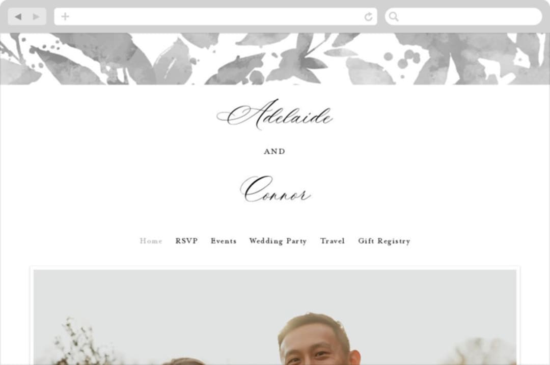 "This and That" - Wedding Website in Diamond by Jessica Corliss - Desktop Design