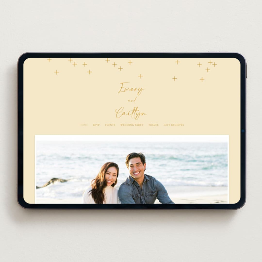 "Ink scribble" - Wedding Website in Honey by Adelyn T. - Desktop Design