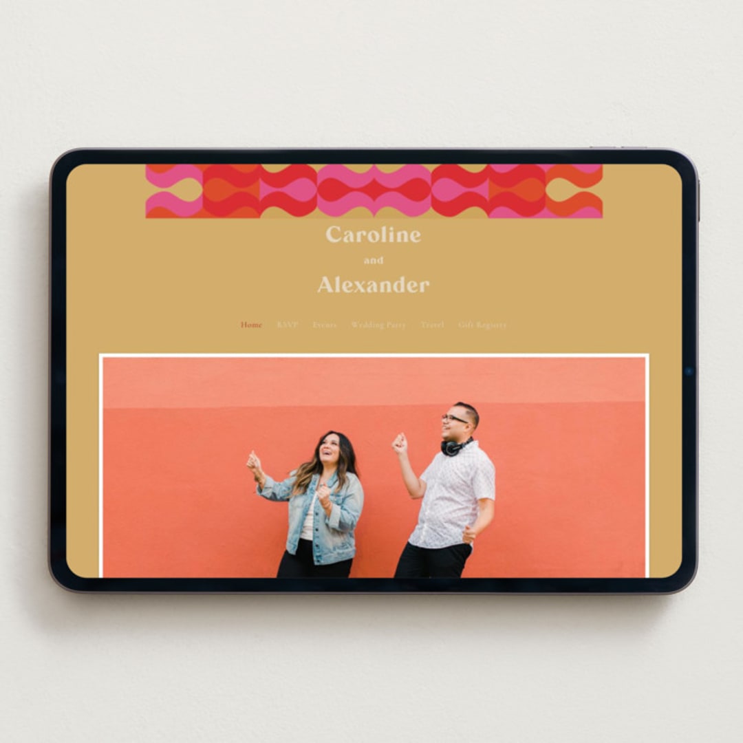 "Pop love" - Wedding Website in New York by Bethania Lima - Desktop Design