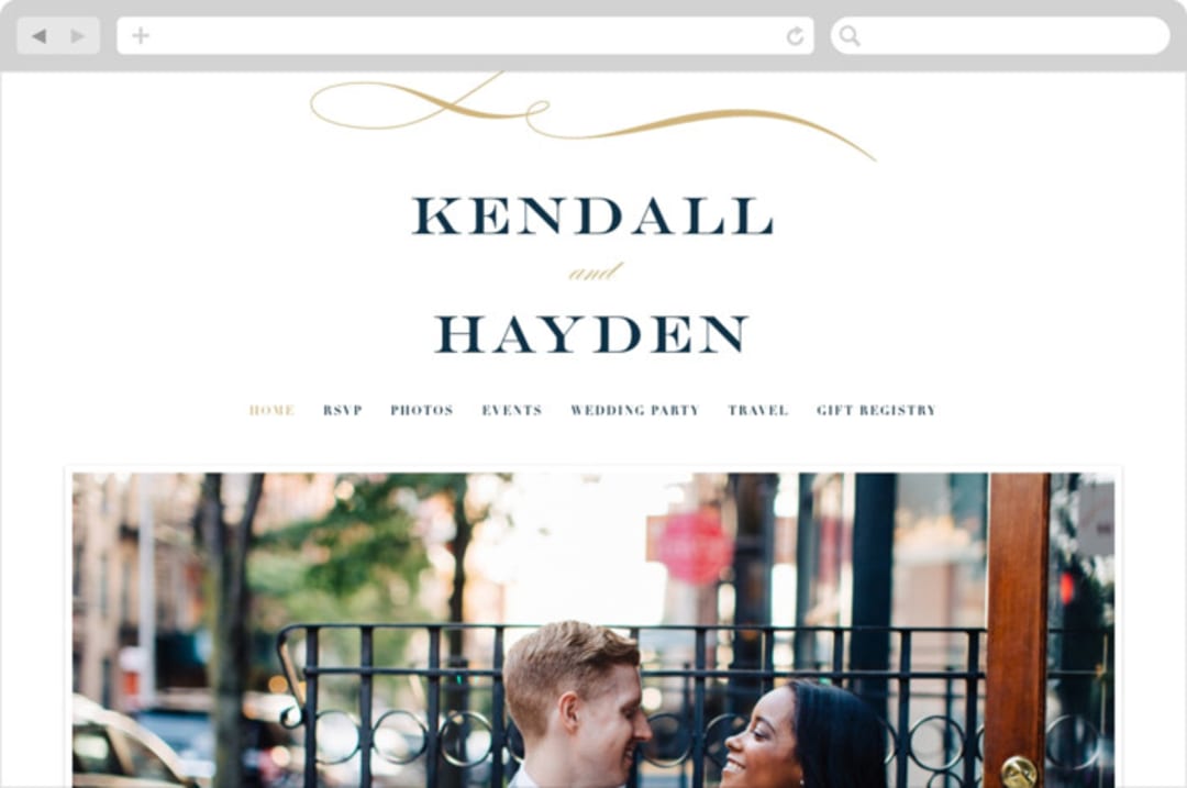 "Sullavan" - Wedding Website in Teal by Carly Reed Walker - Desktop Design