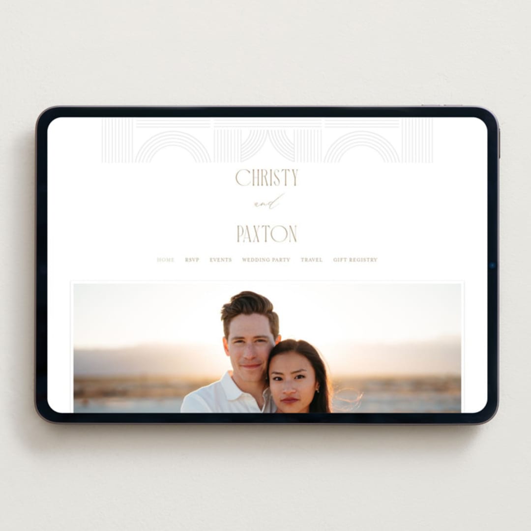 "Framed Elegance" - Wedding Website in Framed Elegance by Creo Study - Desktop Design