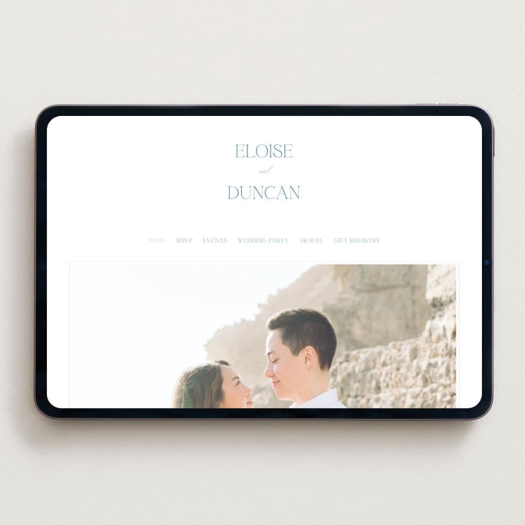 "ricciarelli" - Wedding Website in Denim by chocomocacino - Desktop Design