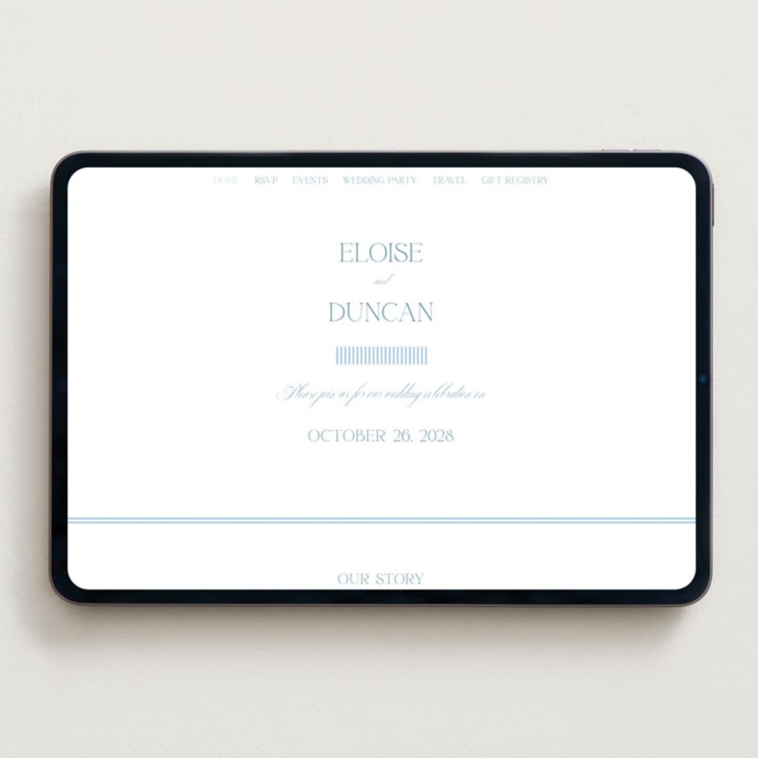 "ricciarelli" - Wedding Website in Denim by chocomocacino - Desktop Design