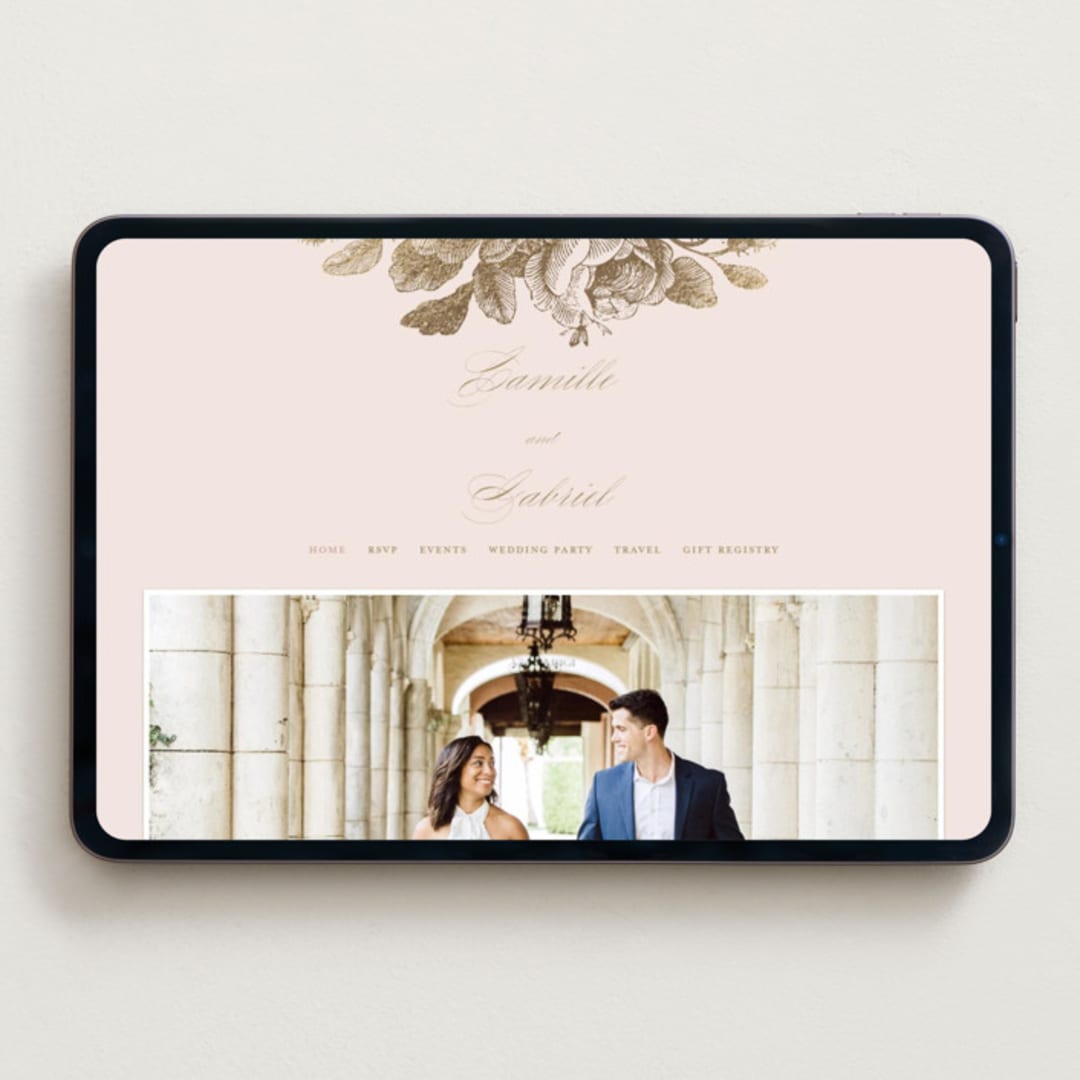 "Idyllic" - Wedding Website in Petal by Design Lotus - Desktop Design